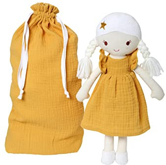 Vertbaudet Stoffpuppe mit 2 Kleidern weiß ONE Size