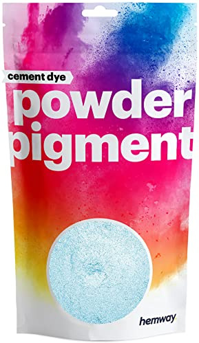 Hemway Cement Powder Pigment Dye Metallic Arctic Blue 50g | Concrete Colour Powder Toner for Cement, Mortar, Plaster, Premium Colour Enhancement