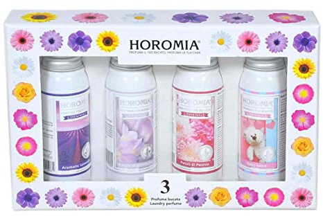 HOROMIA Box Regalo da 4 Profumi per Bucato 50ml - Profuma Bucato per Lavatrice e Asciugatrice - HORO 3