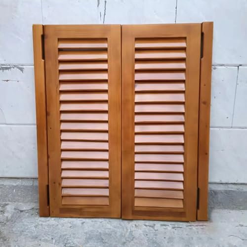 Puerta Abatible Puerta Divisoria Vaquera de Madera Maciza Marrón, Cocina Cafe Puertas Batientes Persiana Doble, Puerta Batiente de Salón Interior con Bisagras de Cierre Automático ( Size : W70xH90cm(2