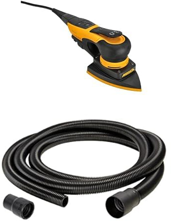 Mirka DEOS II 663 Deltaschleifer 300 W Dreieckschleifer vibrationsarmer Schwingschleifer + Mirka Antistatischer Absaugschlauch 4m