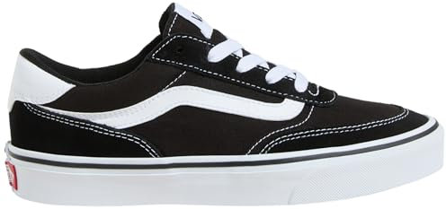 Vans Brooklyn LS, Zapatillas Mujer, Suede Canvas Black White 39 EU