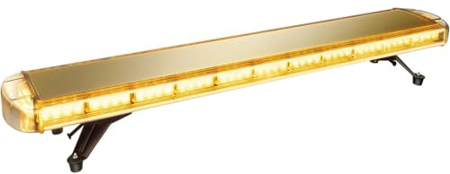 VonVVer Gyrophare LED clignotant, 130 cm, 96 LED, 3000 K, gyrophare de voiture, 12-24 V, clignotant d'urgence, chasse-neige, bande lumineuse IP65 avec câble de 3,8 m