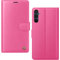 AIMOYU for Samsung Galaxy A16 5G/4G Case, Flip Wallet Leather Case with [4 Card Slots] [Kickstand] [RFID Blocking] Magnetic Protective Shockproof Cover for Samsung A16 Case - Peach Pink