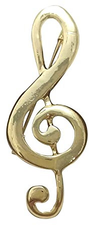 BGFYUSF Anstecknadel， Anstecknadel， Anstecknadel， Anstecknadel， modisch， trendig， Muschel， Musikinstrument， Musiknote， Pipa， Ukulele， E-Gitarre， Violine， Brosche für，Treble Clef