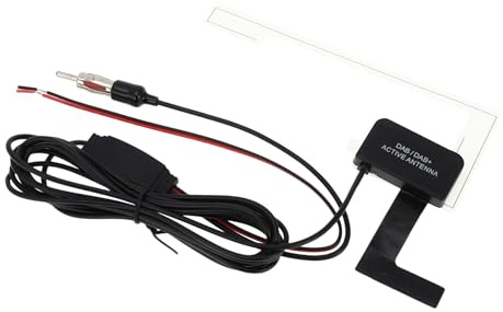 Partuto 1 Pc Antena de Señal Oculta Universal para Parabrisas de Coche Camión Montaje de Antena de Radio de Coche Negro