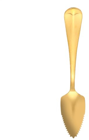 Cuillère à pamplemousse – Cuillère à pamplemousse en acier inoxydable | Cuillère à fruits | Cuillère à long manche | Acier inoxydable avec bords dentelés pour manger efficacement des fruits ou de la