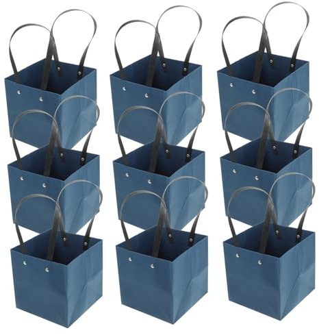 HOMSFOU Sacchetti Regalo Maniglie in Carta Spessa 10pezzi Borse per Feste Borse da Regalo per Candy Bar Compleanni Party Favors