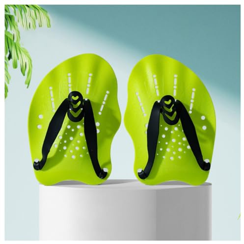 BrightGlow Schwimmpaddel Handpaddel Schwimm-Trainingsgerät Unisex Hand Paddles Schwimmen Surfing Schwimmpaddel Schwimmtrainingsgerät Handpaddel Pool Übungsgerät Zubehör Neongrün(Kinder) S