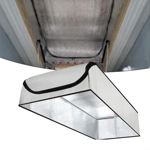 Dachbodentreppe Isolierabdeckung, 138 x 64 x 28 cm, Aluminium-Luftblasen-Material, Türzelt für Dachboden-Zugang, energiesparende Hausisolierung