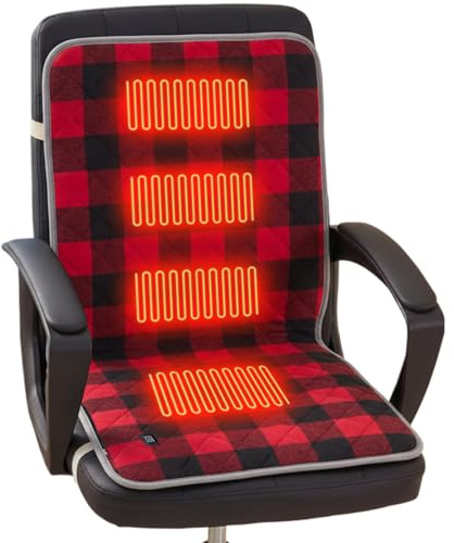 usefulbeauty Almohadilla Calefactable Para Camping - 45x90 cm con 3 Modos de Temperatura,Cojín de Asiento Calentador Portátil - Para Hogar Camping Oficina Interior Coche