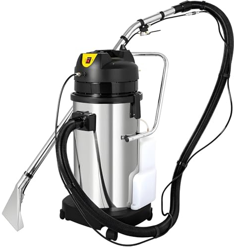 YANDDEA Limpiadora de alfombras Comercial, máquina de Limpieza de Suelos Multiusos 3 en 1, extractora, aspiradora y Lavadora de Alta Resistencia, máquina para Limpiar sofás, Cortinas y alfombras. 40L