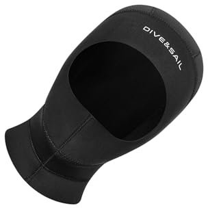 Zanthicia Cappuccio per muta da sub morbido e leggero, protezione per le orecchie, cuffia da nuoto in neoprene CR 3 mm per uomo e donna, protezione UV e offre una completa contro graffi e calore.