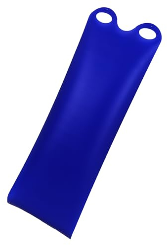 TOYANDONA Outdoor Roll Up Snow Slider Mat 137X42Cm Blue Plastic Sledge Board for Adults Sand Sledding and Winter Skiing Activities
