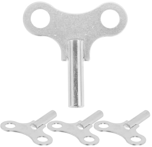 HONITANO 4 Stück Uhraufzugsschlüssel aus Stahl für Standuhren und Vintage Kaminuhren mit Ergonomischem Design Universelle Kompatibilität und Einfacher Bedienung für Werkstatt