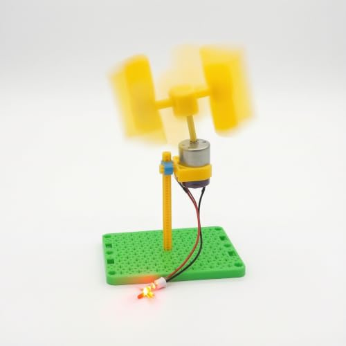 YWMJZEU Vertical Shaft Wind Windmill Generator Hands-on DIY Wind Windmill Kit Easy to Install Energy System for Teachers, Home Workspace