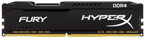HyperX FURY - Memoria RAM de 16 GB (DDR4, 3200 MHz, CL18, DIMM XMP, HX432C18FB/16) color negro