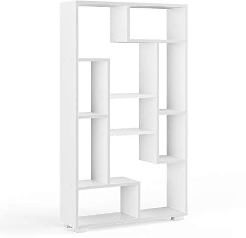 Vicco Raumteiler Domus, Weiß, 70.2 x 120 cm | 9 Fächer, zur flexiblen Raumaufteilung und Aufbewahrung nutzbar