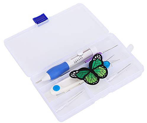 Magic Embroidery Pen Set, Stickstift Needle Pen Set, Stickstarter Kit Stickerei Stitching Craft Tool, Stickstift Stitching Craft Tool Set