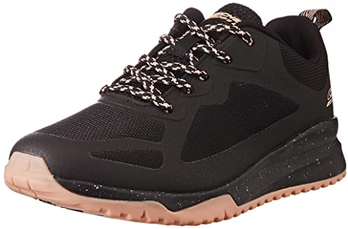 Skechers Bobs Squad 3 Star Flight, Scarpe da Ginnastica Basse Donna, Black Hot Melt Mesh, 37 EU