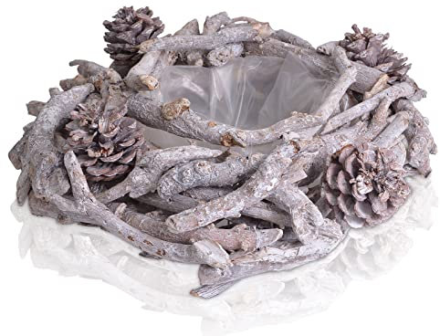 CHICCIE Astkranz Ø 30 cm - Türkranz Holzkranz Dekokranz Natur Kranz Naturkranz