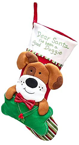 TianWlio Nikolausstrumpf zum Befüllen und Aufhängen Kamin Weihnachtsschmuck Cartoon Katze und Hund Weihnachtssocken Geschenktüten Weihnachtsbedarf Weihnachtsstrumpf Nikolausstiefel Nikolausstrumpf