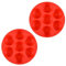 2 Pezzi Stampo Muffin, Stampo Silicone, Stampi Muffin Silicone per 7 Muffin, Riutilizzabile Stampo Muffin, Teglia da Forno Antiaderente, Senza Bpa, Adatto per Preparare Muffin, Cupcake, Brownies