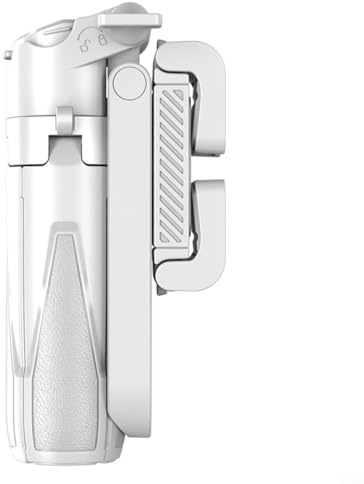 Alanmoship Aluminum Alloy for MINI Phone Grip, For for MINI Phone Holder Selfie And Tripod,With Detachable Remote Offers A 360° Adjustable Feature (White)