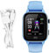 Qkbuza Montre Connectée Enfant 4G, Montre Intelligente avec GPS, Jeux Éducatifs, Lampe De Poche, Enregistreur, Podomètre, Réveil, Smartwatch Téléphone pour Fille Garçon