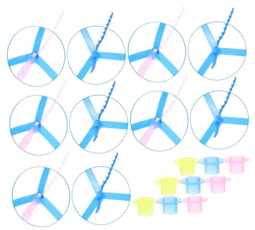 ZUNOXAZ 10pcs Pull String Flying Saucers for Outdoor Fun Flying Disc for Boys and Family Playtime Gift Random Color