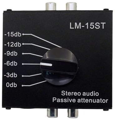 JUYAXIN Attenuatore musicale passivo Connettività facili per sistemi HiFi Home Studios Configurazioni audio professionali Non richieste Potenza Attenuatore ad alta fedeltà