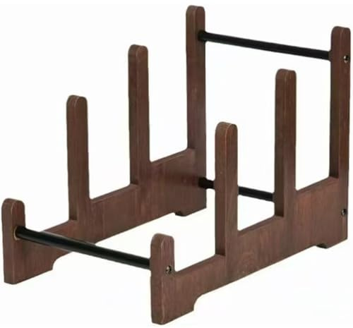 Vintage Styles - Soporte para discos de vinilo de 3 niveles para almacenamiento de madera para amantes de la música y coleccionistas