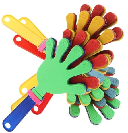 UKCOCO 8 piezas Aplaudidores de Plástico para Animar Fiestas y Eventos Deportivos Generadores de Ruido Compactos y Seguros para Cumpleaños y Celebraciones