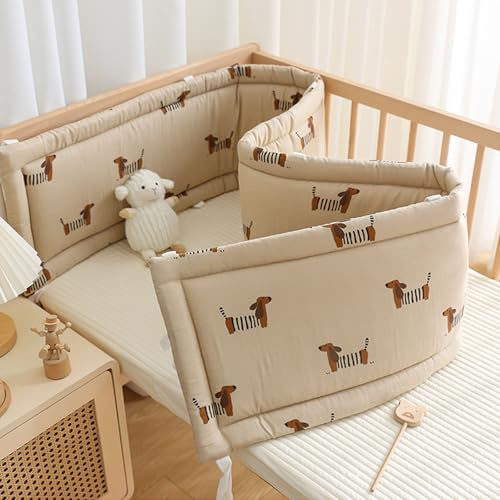 Aocase Cojín Barandilla Cama, Suave Transpirable Alfombra Anticolisión, Arandilla de Cojín Protección contra Caídas, Cojin Decoración De Habitaciones,N10,120×30cm