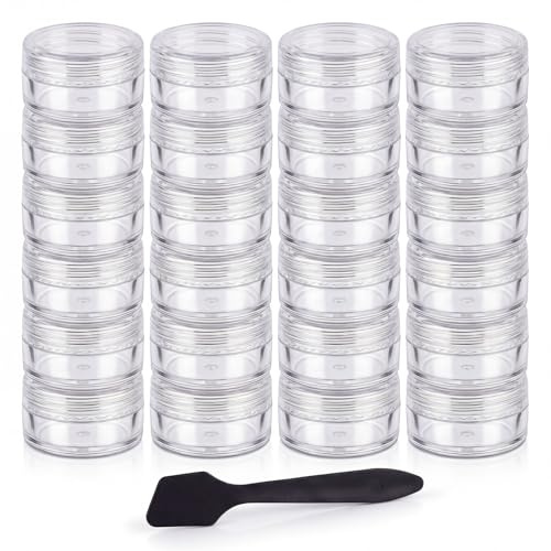 24pcs Sample Pots for Cosmetics,10g Small Travel Pots with Lids,sample pots