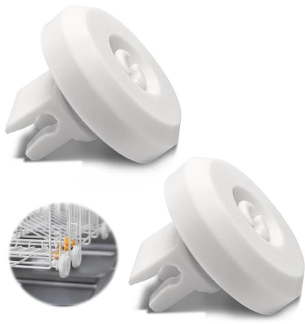 Diskmaskin korg botten för Miele 2372352-2 stycken rullar lämplig för Miele diskmaskin reservdelar 2372352, löparrulle för diskmaskiner diskkorg nertill, rulle för diskmaskinskorg