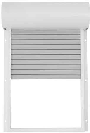 Hühnerklappe Automatisch Solar Batterie mit LCD Display Fernbedienung Elektrische hühnertür 24.5 * 37cm (Weiß)