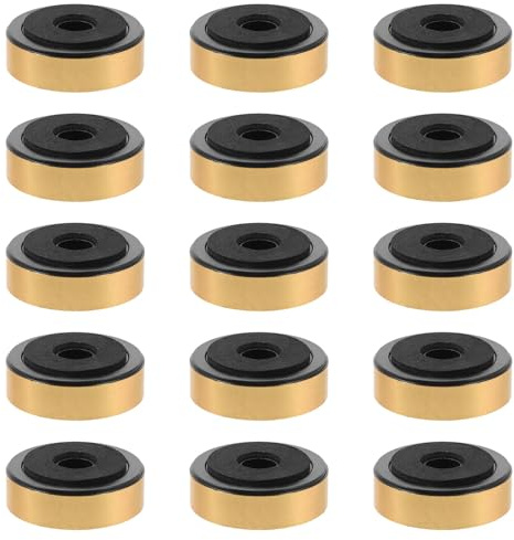 Healeved 20pcs Speaker Shock Absorber Feet Pads for Turntable and Audio Equipment, Anti-vibration Isolation Pads with Abs and Eva Material, 1.6 Inch Diameter, for Home Theaters and Audio