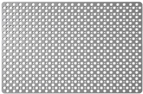 80 x 120 cm Grau Duschmatte rutschfest, TPE Antirutschmatte Dusche, Antirutschmatte Dusche mit Saugnäpfen, Badematte mit Ablauflöchern, Badewannenmatte, für Badezimmer, Badewannen und Küchen