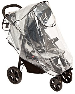 Altabebe AL1406 regnskydd för alla barnvagnar med tak, transparent