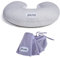 Dilamababy Cuscino Allattamento Neonato 2 Federe con Laccetti 100% Cotone Lavabile e Sfoderabile Fascia Ergonomica Imbottitura in Fiber Balls regolabile Made in Italy