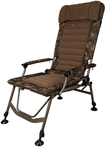 Fox Super Deluxe Recliner Highback Chair Angelstuhl zum Karpfenfischen, Stuhl für Karpfenangler, Karpfenstuhl zum Ansitzangeln