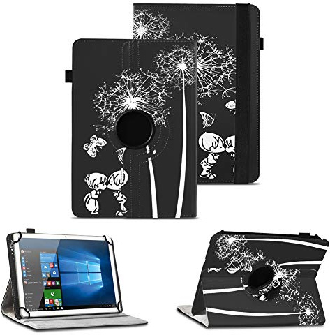 NAUC Tablet Schutzhülle kompatibel mit Telekom T Tablet / 2 Hülle 360 Grad Drehbar Tasche für Tablets ultradünne Kunstleder Tablethülle Standfunktion 360° Drehbar Tablet Case