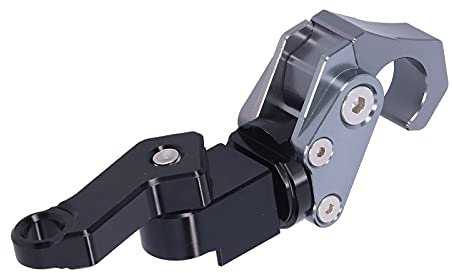 Gepäckaufhänger, Helmhaken CNC-Aluminiumlegierung Faltbarer Korrosionsschutz für Motorrad(Ti-Farbe)