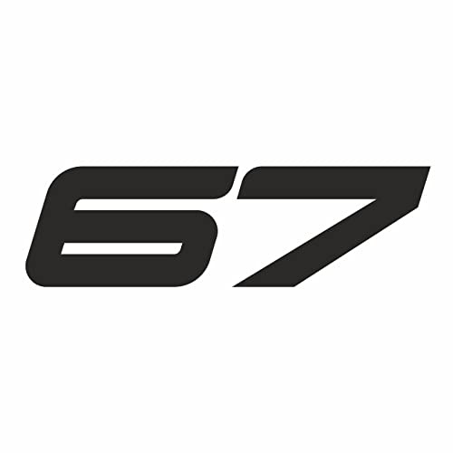 AMA SHOP Aufkleber mit Zahlen, personalisierbar, für Helm, Motorrad, Wohnmobil, Boot | AutoTuning |