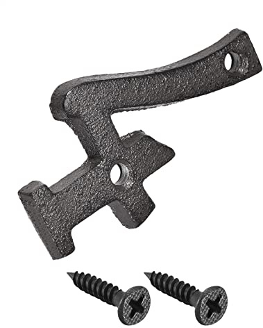 METALLIXITY Maison Numéro (78mm/3.07 ) 1Pcs, Fonte Fer Numéro 4 Moderne Maison Numéro avec Vis - pour Maison Jardin Porte Boîte aux lettres, Noir