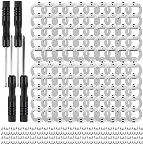 Gsrimgratoe 100 Set Ouvre-bouteilles Insert Décapsuleur DIY Matériel Ouvre-bouteille Métal Matériel Ouvre-bouteille Bière DIY