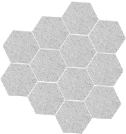 Uonlytech 12 Piezas Paneles Fonoabsorbentes Panel Fonoabsorbente Paneles Acusticos Almohadilla Absorbente De Sonido Poliéster Fieltro De Aislamiento Acústico Absorción De Sonido 3d