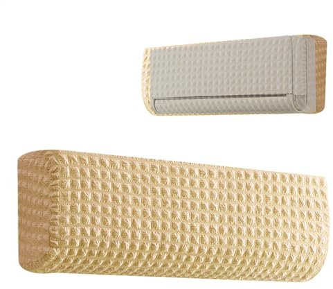 Cubierta para aire acondicionado de pared, cubierta de aire acondicionado interior, funda protectora lavable retráctil para aire acondicionado | Elegante cubierta todo incluido, protección contra el