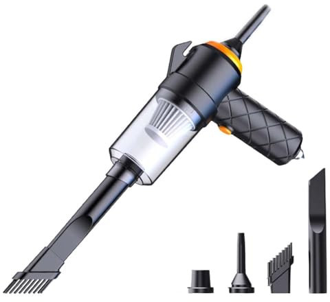 LUCKKY 6-in-1 Wireless Powerful Car Vacuum Cleaner, 6-in-1 Handstaubsauger Akku, Handstaubsauger Kabellos, Auto Staubsauger Stark, Mini-Handstaubsauger, multifunktionaler Auto-Staubsauger